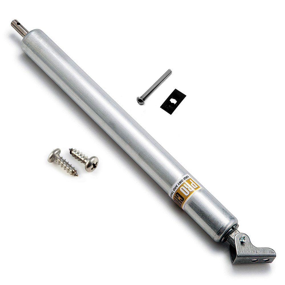 Trash Chute Door Hydraulic Closer. 10 Inch Retracted Piston Pump for Bottom & Side Hinged Laundry and Garbage Doors