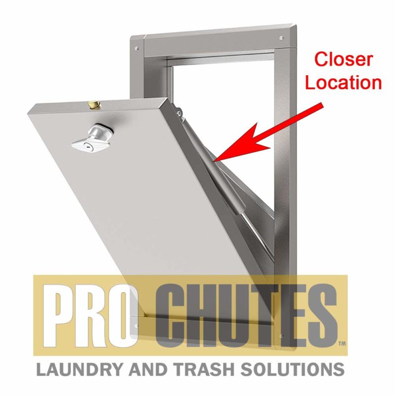 Laundry Intake 11 Inch Rubbish and Laundry Retracted Trash Chute Hydraulic Closer ...