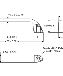 Trash Chute 4 inch universal pull handle