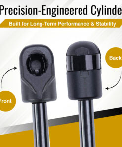 Trash chute hydraulic closer door parts. 10 inch extended gas piston closure for bottom hinged garbage & laundry intake doors. Hardware by Pro Chutes