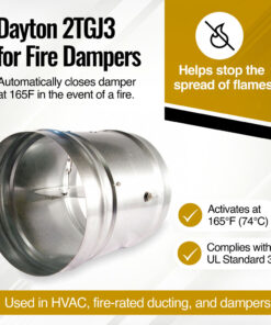 Fusible Link 165 Degree Dayton 2TGJ3 for Fire Dampers