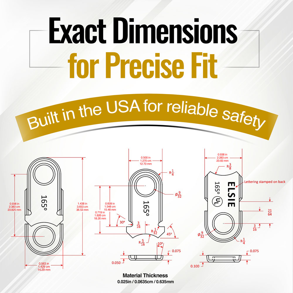 Fusible Link 165 Degree For Fire Dampers - Pro Chutes