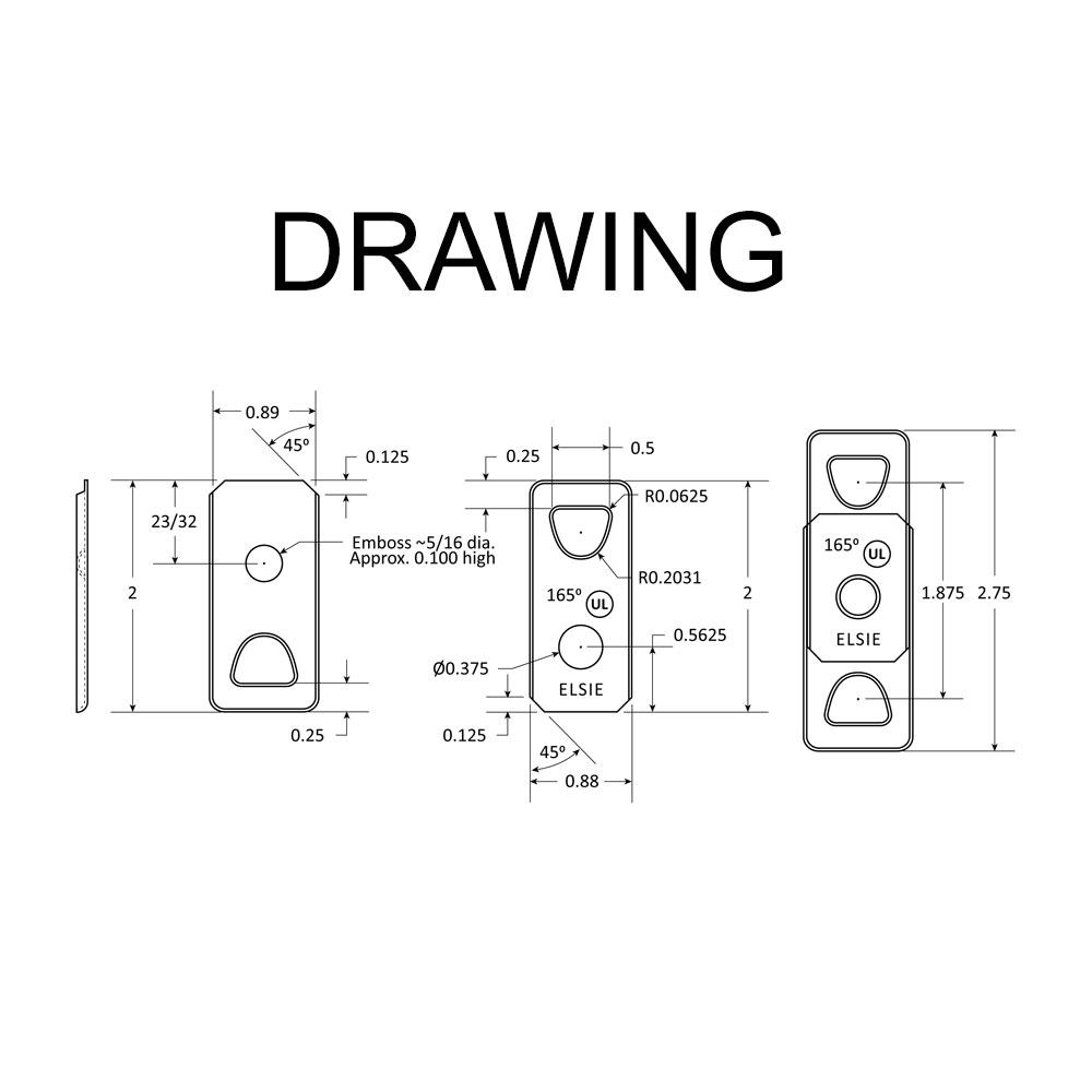 thumbnail image 2 of Hardware Store Fusible Link Model B 1-10lbs – 1.432″ Length For Fire Dampers (Model B165) 2 of 5