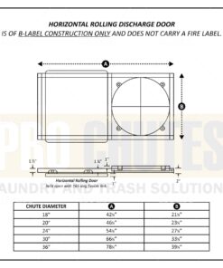 Trash Chute Discharge Door - HRD - Midland style