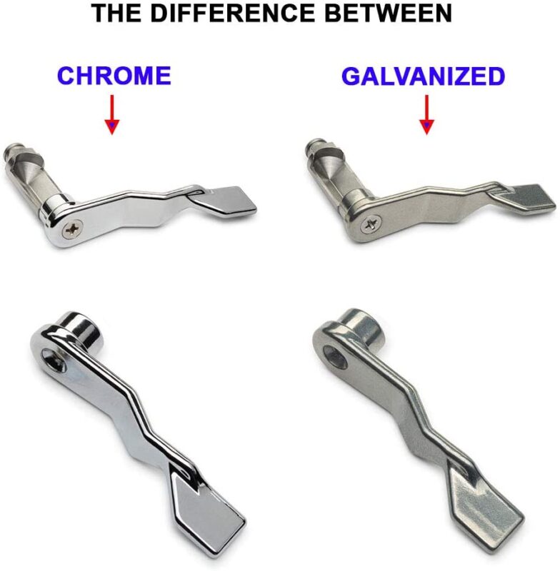 Chute Door Thumb Trigger Handle for Both Bottom and Side Hinged Trash and Laundry Stainless