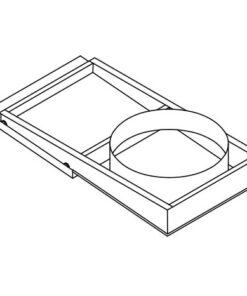 Wilkinson Style A door Gravity Rolling HRD cut sheet drawing - horizontal discharge guillotine chute door