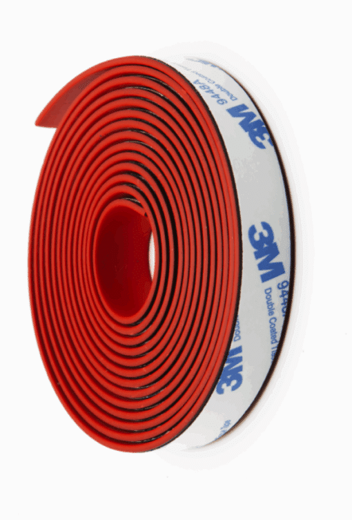 Intumescent Smoke Seal Strip Tape – Flexible Expanding Fire Door Strips with 3M Tape 9 Foot Graphite & Rubber Composite Material - Smoker Gasket Seal Strip for Fire Rated Windows & Steel Doors